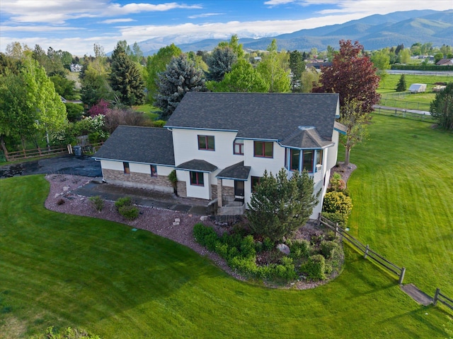 525 Tower St, Missoula, MT 59804 - aerial view of property and surrounding area with mountains