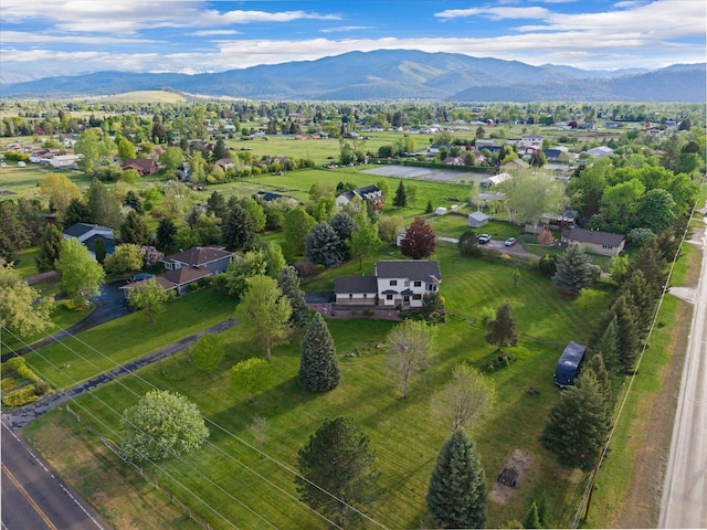 525 Tower St, Missoula, MT 59804 - aerial view of property and surrounding area featuring a mountain backdrop