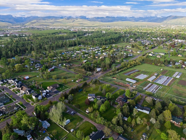 525 Tower St, Missoula, MT 59804 - aerial overview of property's location featuring a mountainous background