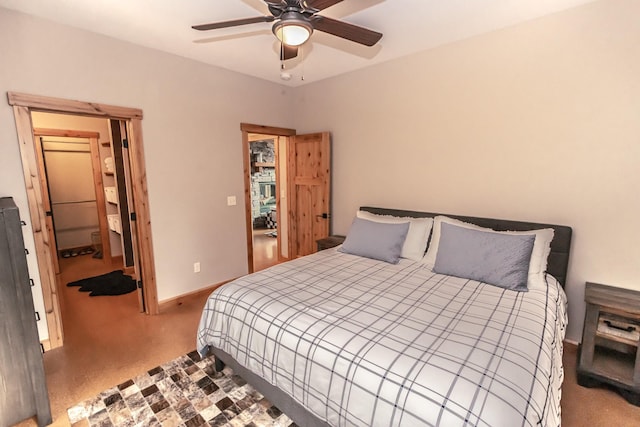 21208 Osprey Loop, Rollins, MT 59931 - bedroom with carpet floors and a ceiling fan