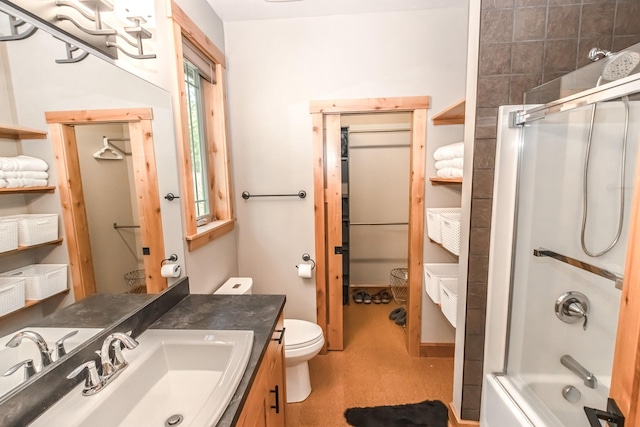 21208 Osprey Loop, Rollins, MT 59931 - bathroom featuring vanity and bathtub / shower combination