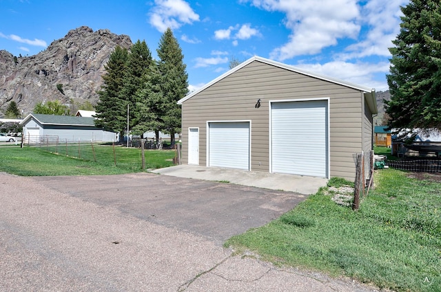 71 Seibold Ln, Cascade, MT 59421 - detached garage featuring a mountain view