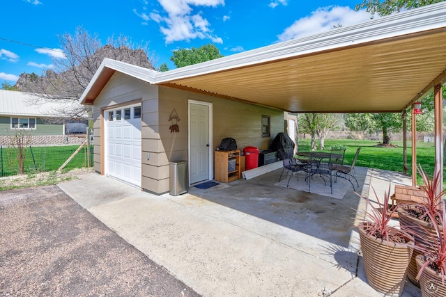 71 Seibold Ln, Cascade, MT 59421 - view of patio / terrace with outdoor dining area and concrete driveway