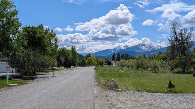 286 Edgewater Dr, Libby, MT 59923 - view of asphalt street featuring a mountain view