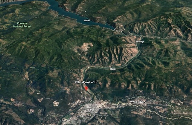 286 Edgewater Dr, Libby, MT 59923 - aerial view of property's location