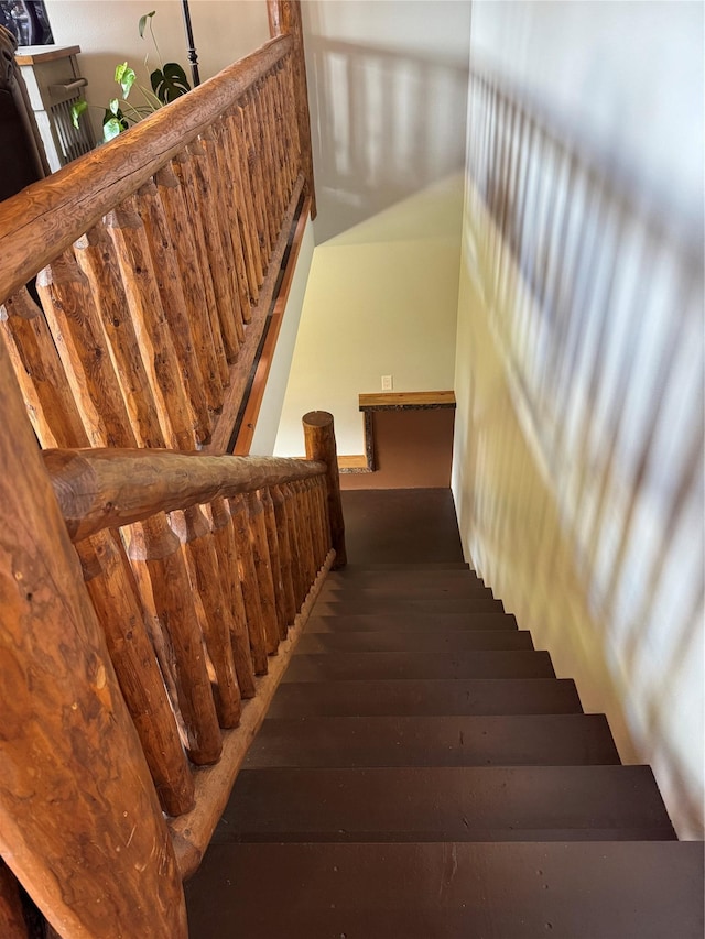 26 Castele Ln, Trout Creek, MT 59874 - staircase featuring wood-type flooring