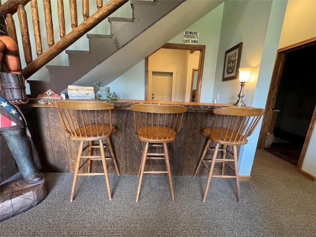 26 Castele Ln, Trout Creek, MT 59874 - indoor bar with carpet and stairway