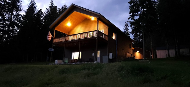 26 Castele Ln, Trout Creek, MT 59874 - back of house with a deck
