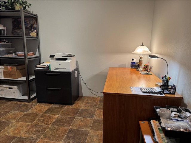 26 Castele Ln, Trout Creek, MT 59874 - office area with dark stone finish flooring