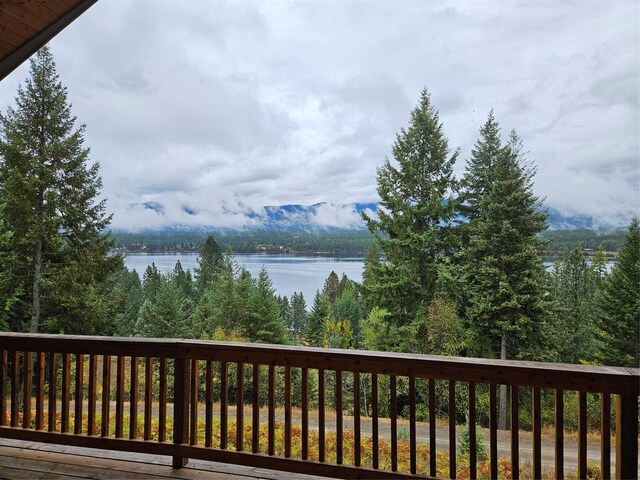 26 Castele Ln, Trout Creek, MT 59874 - deck with a water view