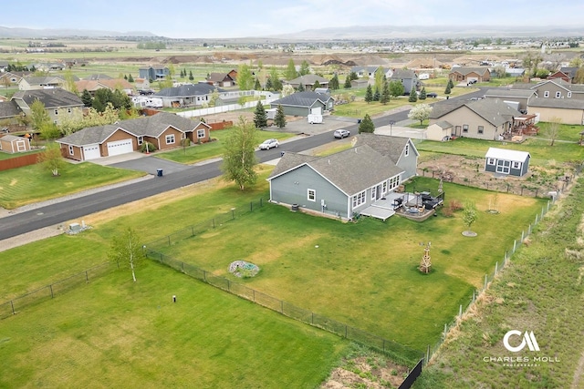 aerial perspective of suburban area