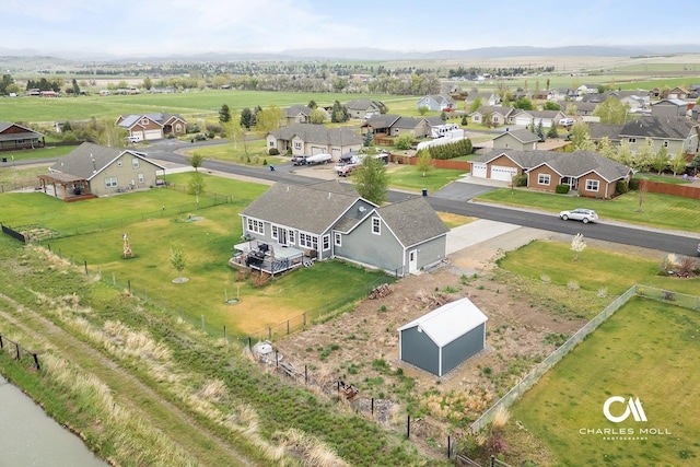 aerial perspective of suburban area