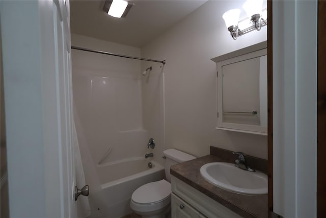 1515 11th St W, Columbia Falls, MT 59912 - bathroom with toilet, vanity, and shower / tub combo