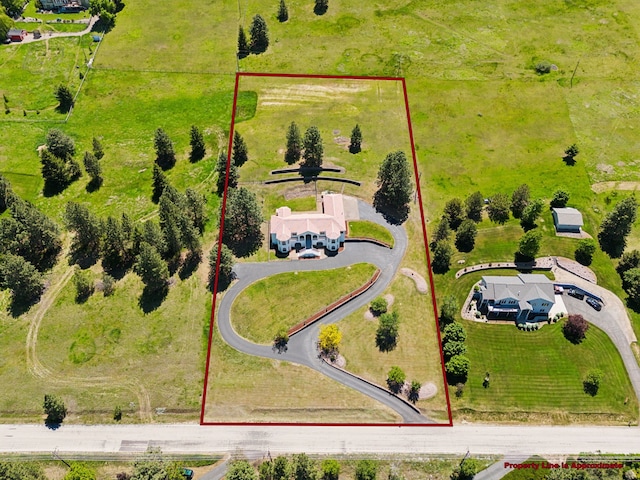 2965 Terrace Dr, Missoula, MT 59803 - aerial overview of property's location with property boundaries highlighted