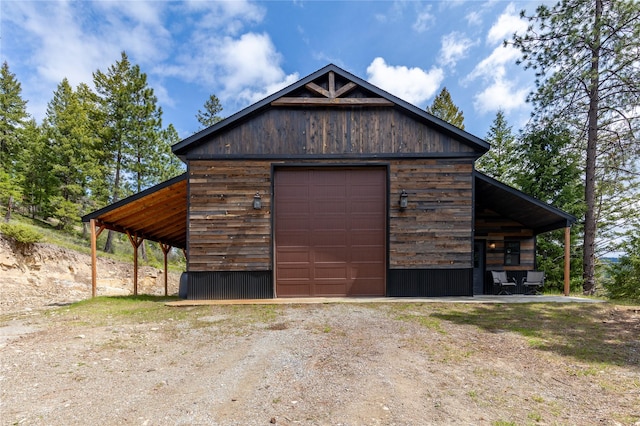 25 Hodge Rdg, Kila, MT 59920 - garage with a garage and driveway