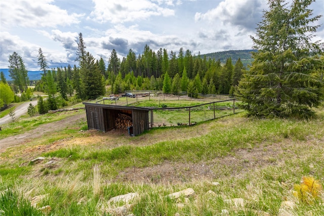 25 Hodge Rdg, Kila, MT 59920 - view of yard featuring a mountain view