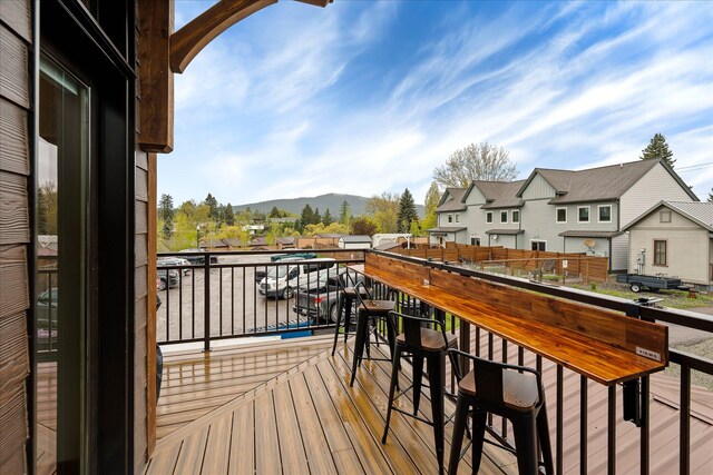 124 Obrien Ave, Whitefish, MT 59937 - balcony with a mountain view and a residential view
