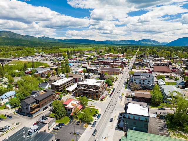 bird's eye view of mountains