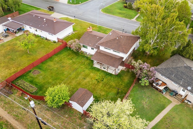 view of subject property
