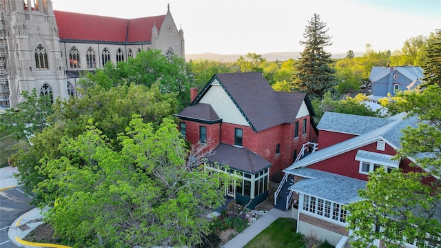 drone / aerial view
