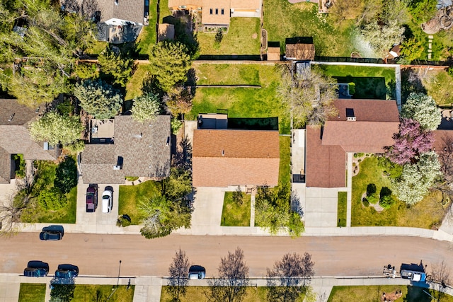 aerial view of residential area