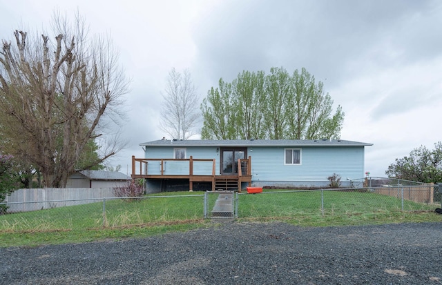 4 Rocky Mountain Dr, Whitehall, MT 59759 - view of front of house with a deck