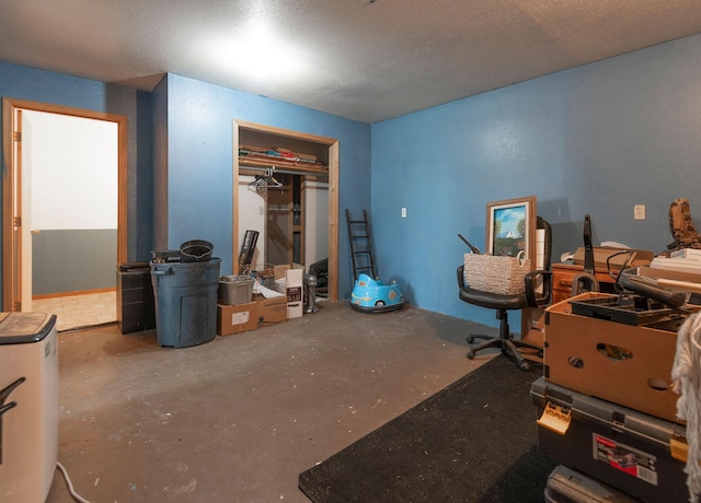 4 Rocky Mountain Dr, Whitehall, MT 59759 - office space with concrete flooring and a textured ceiling