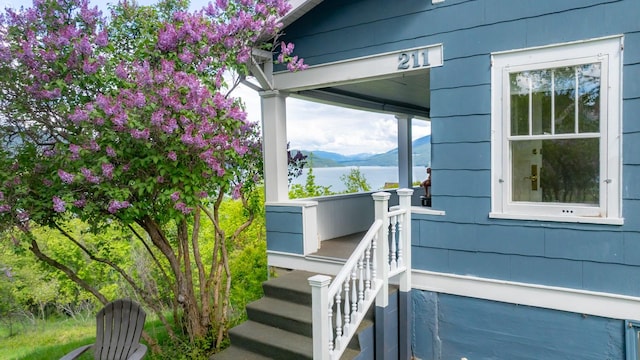 211 Idaho Ave, Whitefish, MT 59937 - property entrance featuring a water view