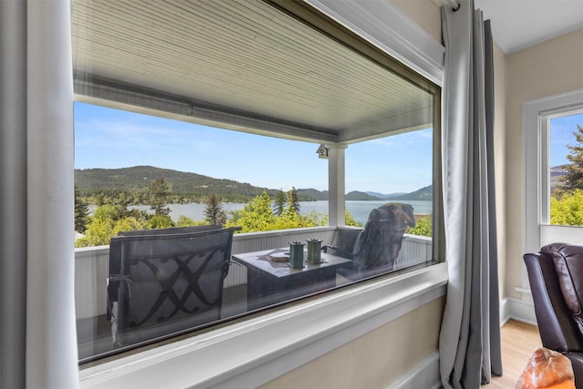 211 Idaho Ave, Whitefish, MT 59937 - detailed view of a water and mountain view and wood finished floors