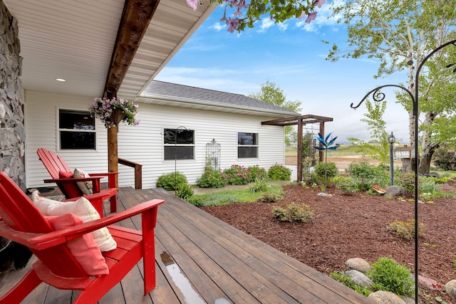 551 Fox Meadow Ln, Hamilton, MT 59840 - view of wooden terrace