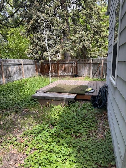 339 E Beckwith Ave, Missoula, MT 59801 - fenced backyard with a deck
