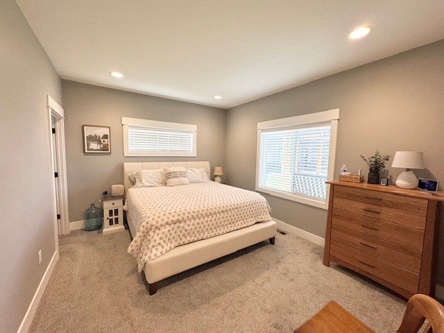 3975 Jaycee Ct Unit B, East Helena, MT 59635 - bedroom with light colored carpet, recessed lighting, and baseboards