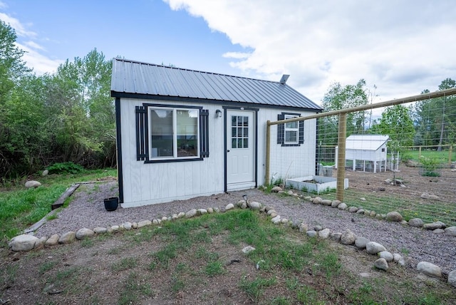 view of poultry coop