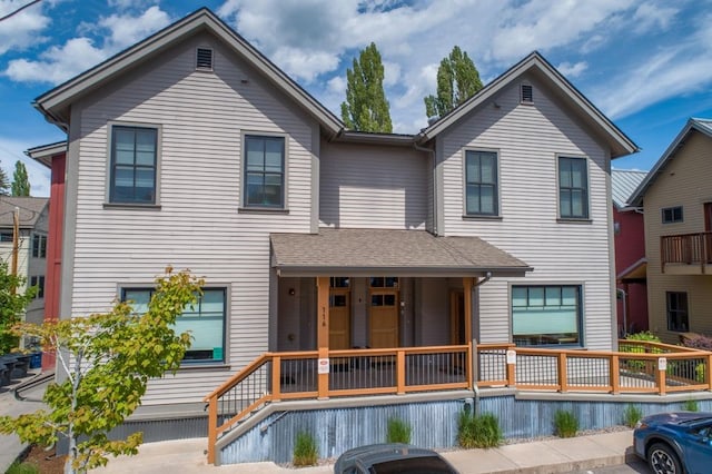 view of front of property with a porch