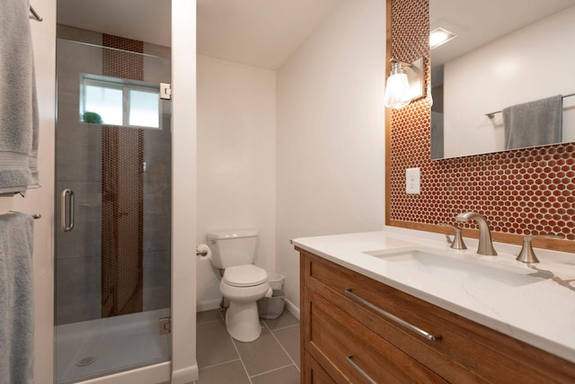 500 Geddis St, Helena, MT 59601 - full bath featuring a shower stall, tile patterned floors, toilet, and vanity