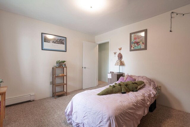 500 Geddis St, Helena, MT 59601 - bedroom with light carpet and baseboard heating