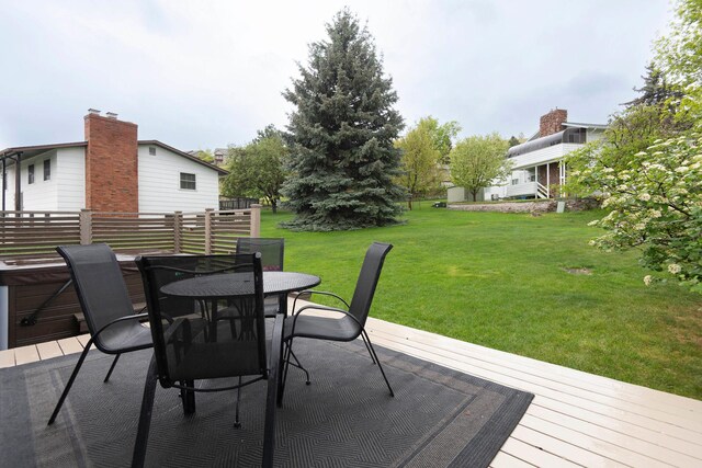 500 Geddis St, Helena, MT 59601 - view of patio / terrace featuring outdoor dining space and a deck