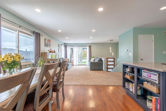 500 Geddis St, Helena, MT 59601 - dining space with recessed lighting and wood finished floors