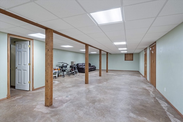 215 Browns Gulch Rd, Kalispell, MT 59901 - finished below grade area with a drop ceiling