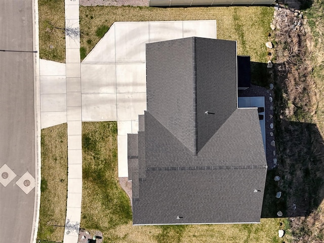 view from above of property
