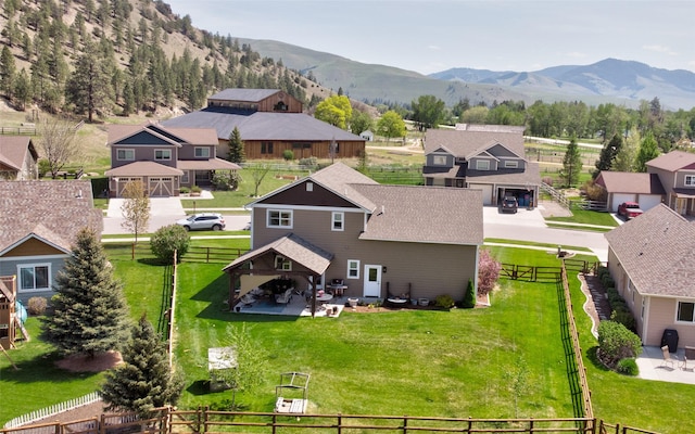 11818 Stella Blue Dr, Lolo, MT 59847 - aerial perspective of suburban area featuring a mountain backdrop