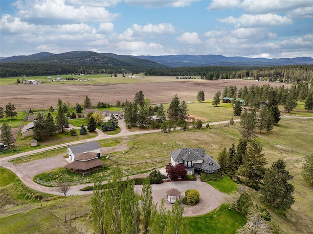 527 Grande Vista Dr, Kalispell, MT 59901 - aerial view of sparsely populated area featuring a mountain backdrop