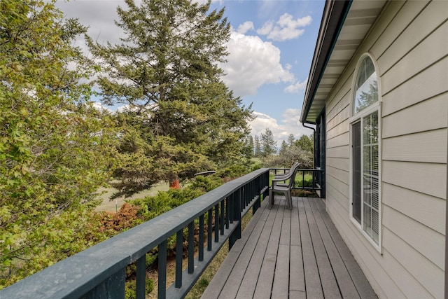 527 Grande Vista Dr, Kalispell, MT 59901 - view of wooden deck