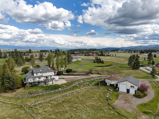 527 Grande Vista Dr, Kalispell, MT 59901 - aerial view of sparsely populated area featuring a mountainous background