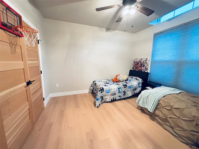 687 Road Runner St Unit B, Helena, MT 59602 - bedroom featuring wood finished floors, baseboards, and ceiling fan
