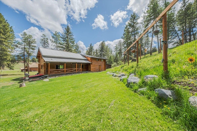 6470 US Highway 93 S, Eureka, MT 59917 - view of grassy yard with an outdoor structure