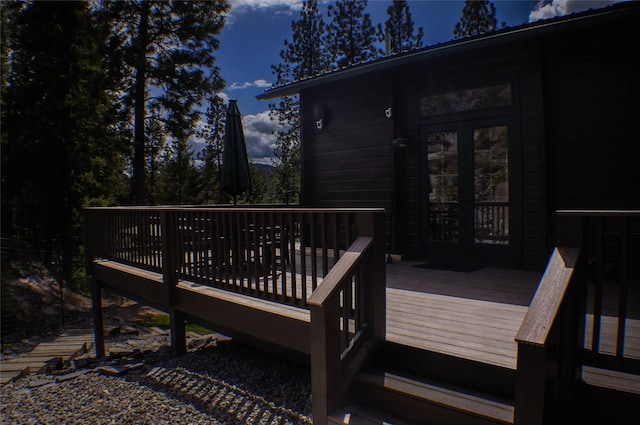 6961 Mt Highway 200, Plains, MT 59859 - wooden deck featuring french doors