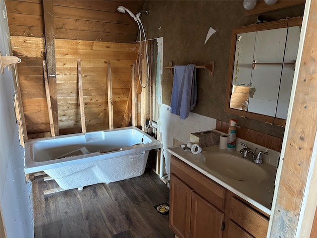 14 Sidehill Trl, Ennis, MT 59729 - full bath featuring vanity and wood finished floors