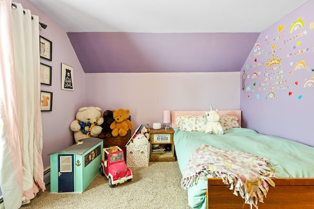 412 Mill St, Sheridan, MT 59749 - bedroom with lofted ceiling and carpet floors
