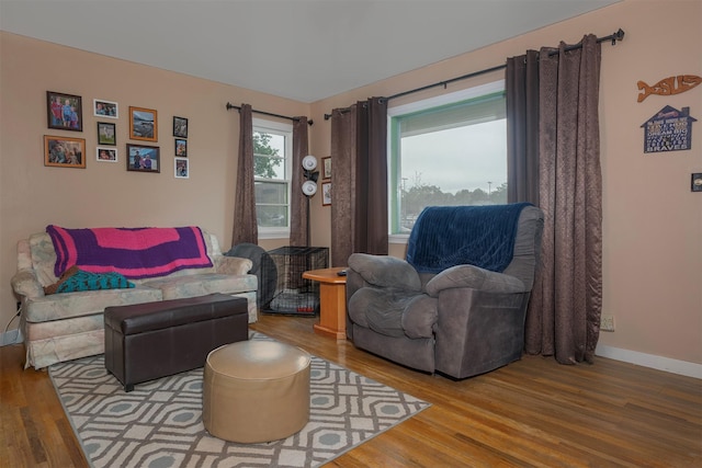 1030 1st Ave W, Kalispell, MT 59901 - living area featuring wood finished floors and baseboards